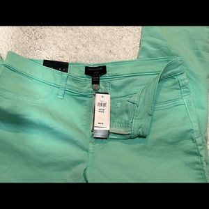 NWT Womens banana republic Mint green jeans jegging legging sz 32 14P
